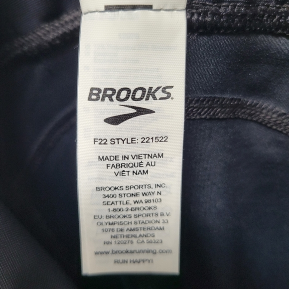 Brooks Womens Method 3/4 Tights Small Nwt Black - Picture 7 of 10